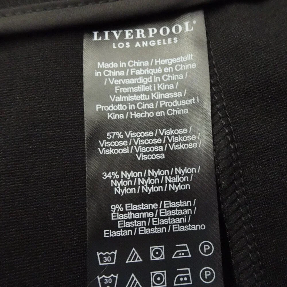 Liverpool Pencil Skirt Women's Plus Size 24W Black Short Capsule Wardrobe - Picture 11 of 12